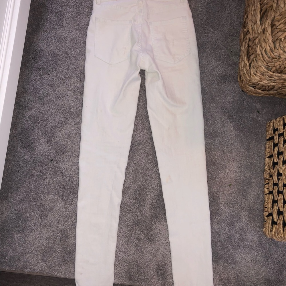 Carmar brand white skinny jeans